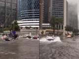 Imágenes de las lluvias en Dubai.