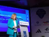 La vicealcaldesa y alcaldesa en funciones de Madrid, Inma Sanz, en la presentación del Maratón de Madrid el 17 de abril de 2024.
