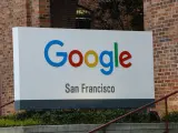 Cartel de Google, en San Francisco, California.
