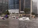 Emiratos Árabes Unidos está siendo azotado por fuertes lluvias, viento y tormentas que han inundado este martes varias ciudades del país, incluida Dubái.