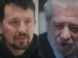Pablo Iglesias y Miguel Ángel Rodríguez, en ‘Polarizados’, primera entrega de ‘Otro Enfoque’, con Jon Sistiaga en Cuatro.