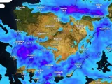 Mapa térmico de España.