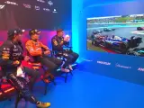 Verstappen se ríe del accidente de Stroll tras el GP de China.