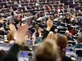 Sesión en Estrasburgo del Parlamento Europeo.