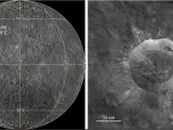 La ubicación y topografía del cráter lunar Giordano Bruno.