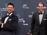 Djokovic se rinde a Rafa Nadal en los Premios Laureus
