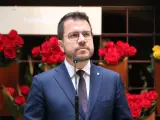 El presidente de la Generalitat y candidato de ERC a las elecciones del 12M, Pere Aragonès.