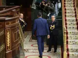 El presidente del Gobierno, Pedro Sánchez, durante una sesión de control al Gobierno.
