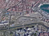 Terrenos en los que se ubicará el desarrollo urbanístico del Grao (Valencia).