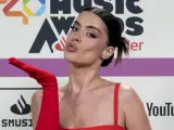 Dulceida, con look rojo, en los 40 Music Awards