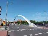 Parte superior del Puente de Ventas entre Ciudad Lineal y Salamanca