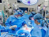 Realizan el primer trasplante combinado de bomba cardíaca y riñón de cerdo a una paciente con una enfermedad terminal..JOE CARROTTA PARA NYU LANGONE HE..12/04/2024 [[[EP]]]