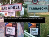 Carteles del Emirato Islámico de Cataluña.