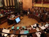 Pleno del Ayuntamiento de Barcelona.