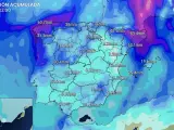Precipitaciones acumuladas previstas hasta el mi&eacute;rcoles, 1 de mayo.
