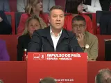 El presidente de Castilla-La Mancha, Emiliano García-Page, interviene ante el Comité Federal del PSOE.