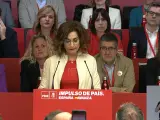 María Jesús Montero toma la palabra en el Comité Federal del PSOE.