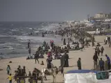 Playa de Rafah, al sur de Gaza.