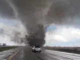 Imagen de uno de los tornados que ha azotado a Nebraska.