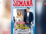 Lara Dibildos con su nueva ilusión, Carlo, en la revista 'Semana'.