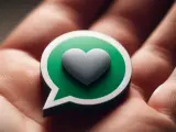 El corazón gris de WhatsApp