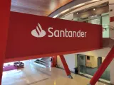 Logo de Banco Santander.