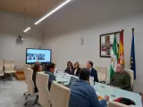 Reunión del director general de Justicia Juvenil y Cooperación, Esteban Rondón, con los coordinadores de los nuevos servicios.