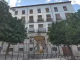 Fachada de la 'Casa del Miedo' en Jaén.