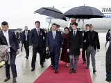 El primer ministro francés, Gabriel Attal, recibe a Xi Jinping.