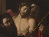 Detalle de Ecce Homo (después de la restauración) en una imagen cedida por cortesía de colección privada.