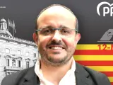 El candidato del PP a la Generalitat de Cataluña, Alejandro Fernández.