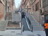 Escaleras mecánicas de la Glòria.