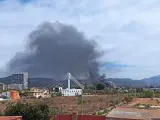 Incendio en las inmediaciones del cementerio de Castellón