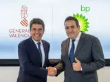Mazón y el presidente de BP España, en el acto celebrado este lunes.