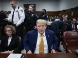 Donald Trump este martes en Nueva York durante su juicio penal.