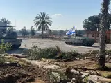 Blindados israelís entrando en Rafah.