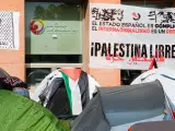 fotografo: Sergio García Carrasco [[[PREVISIONES 20M]]] tema: Acampadas pro Palestina en la Complu