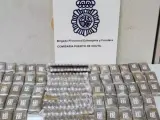 Imagen de los 7,2 kilos de hachís que encontraron en la operación policial, en Ceuta.