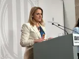 La consellera de Economía, Natàlia Mas.