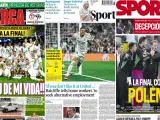 La remontada del Madrid al Bayern en algunas portadas de la prensa deportiva.