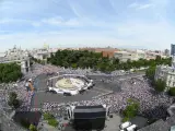 Panorámica Cibeles celebración Real Madrid