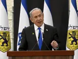 Benjamin Netanyahu, en el Día de los caídos.