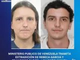 Rebeca y Francisco García, acosadores buscados en Venezuela.