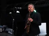 El saxofonista David Sanborn, en abril de 2022.