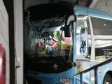 Imagen del autobús accidentado. @BomberosLPA