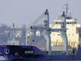 El carguero Borkum, que atracará este jueves en el puerto de Cartagena.
