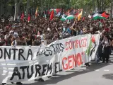 Manifestación estudiantil a favor de Palestina en Barcelona. 15/05/24