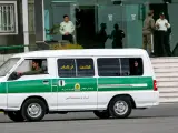 Una furgoneta de la Policía de Irán.
