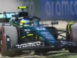 Alonso se sale en la Q1 y se retira de la clasificación.