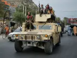 Combatientes talibanes en una imagen de archivo.